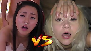Japanese Fuck Bagatelle VS Czech Cum Dumpster - Who would you like in creampie? - Featuring: Rae Lil Black & Marilyn Sugar